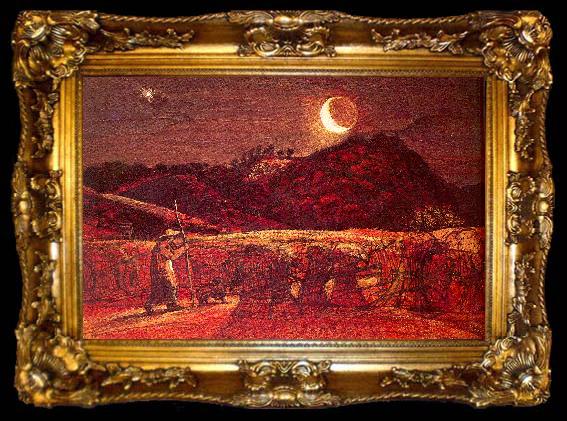 framed  Palmer, Samuel Cornfield by Moonlight, ta009-2